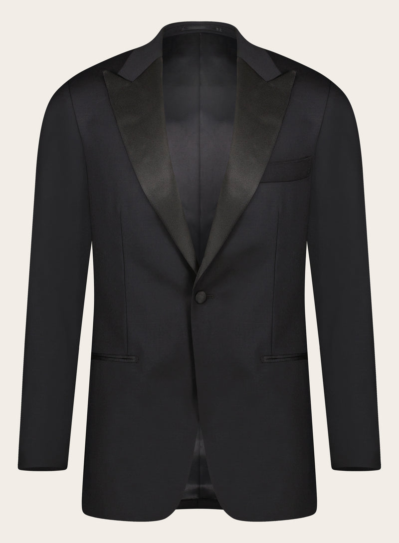 Slim-Fit-Smoking aus Wolle