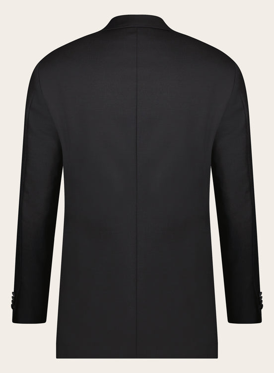 Slim-fit Tuxedo van wol | Zwart