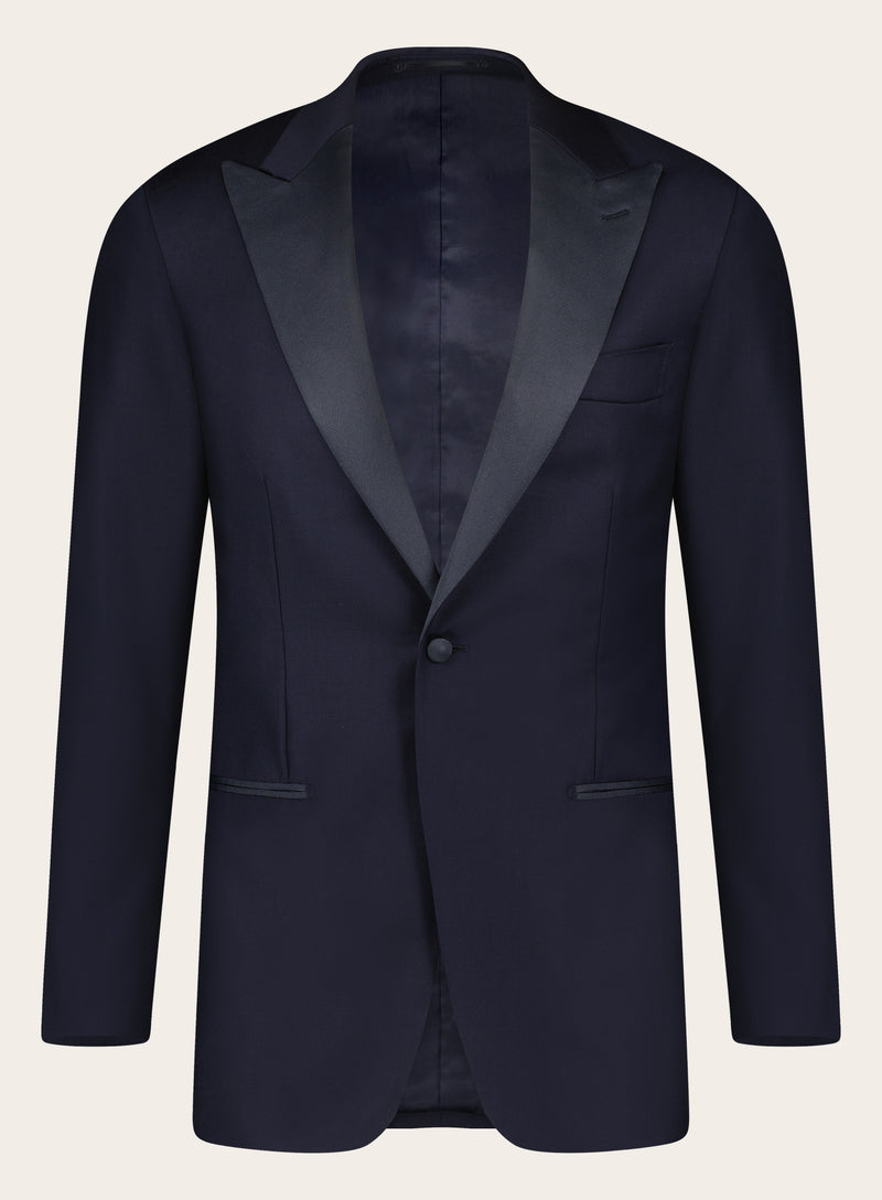 Slim-Fit-Smoking aus Wolle