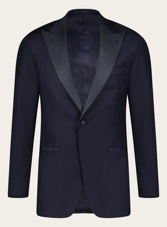 Slim-fit Tuxedo van wol | Marine