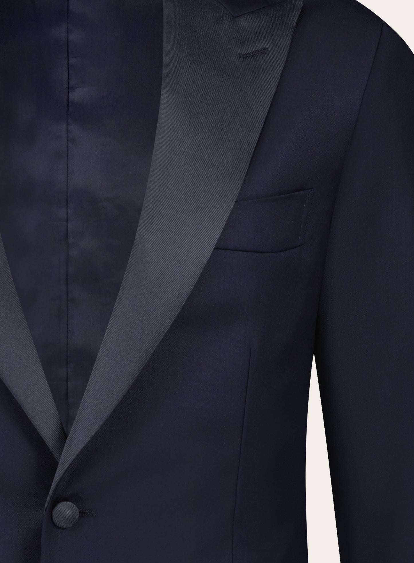 Slim-fit Tuxedo van wol | Marine
