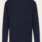 Poloshirt met lange mouwen van badstof| BLUE NAVY