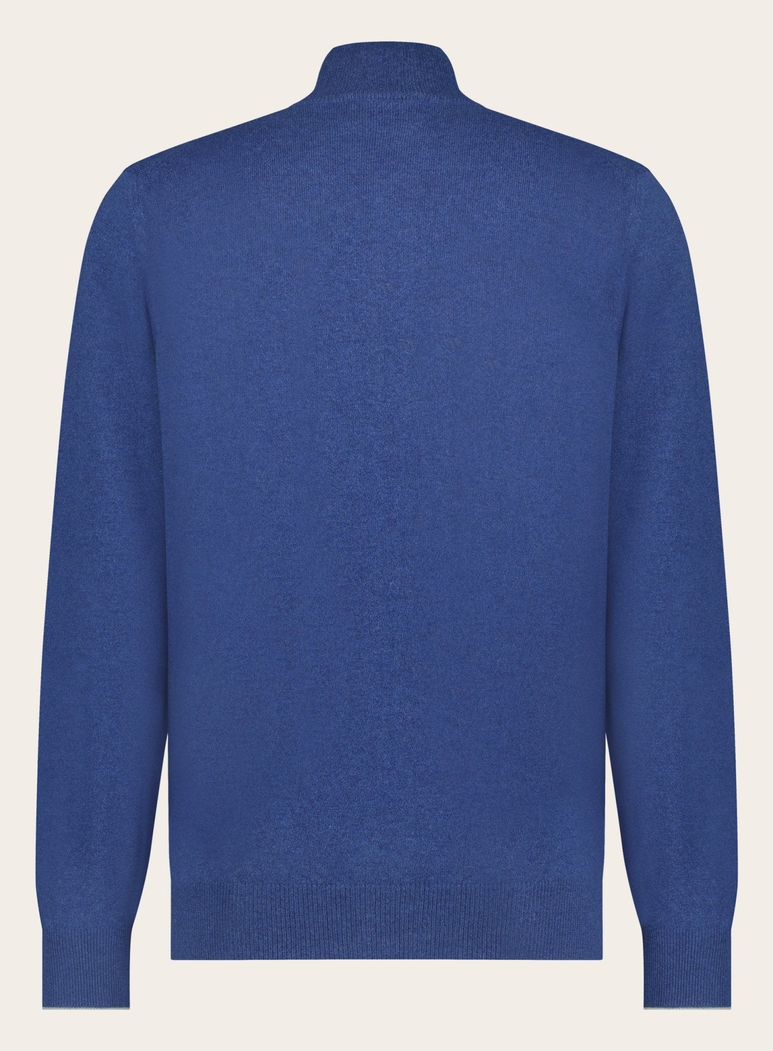 Slim-fit cashmere ritsvest | Blauw