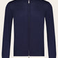 Cashmere-zijden ritsvest | BLUE NAVY