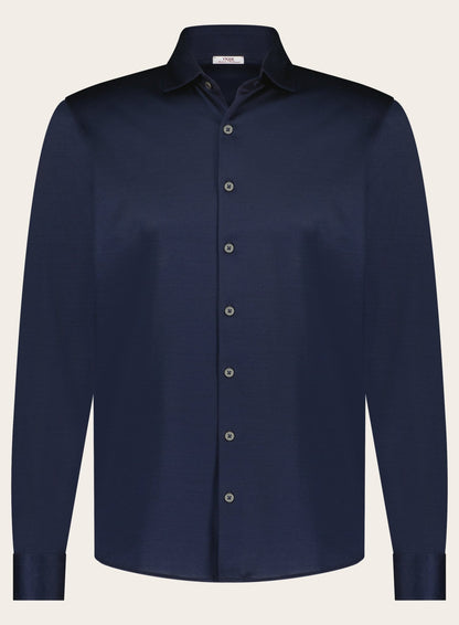 Slim-fit jersey polo shirt | BLUE NAVY