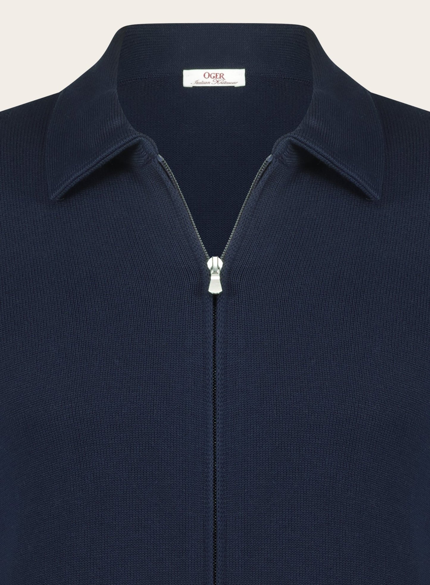 Slim-fit ritsvest | BLUE NAVY