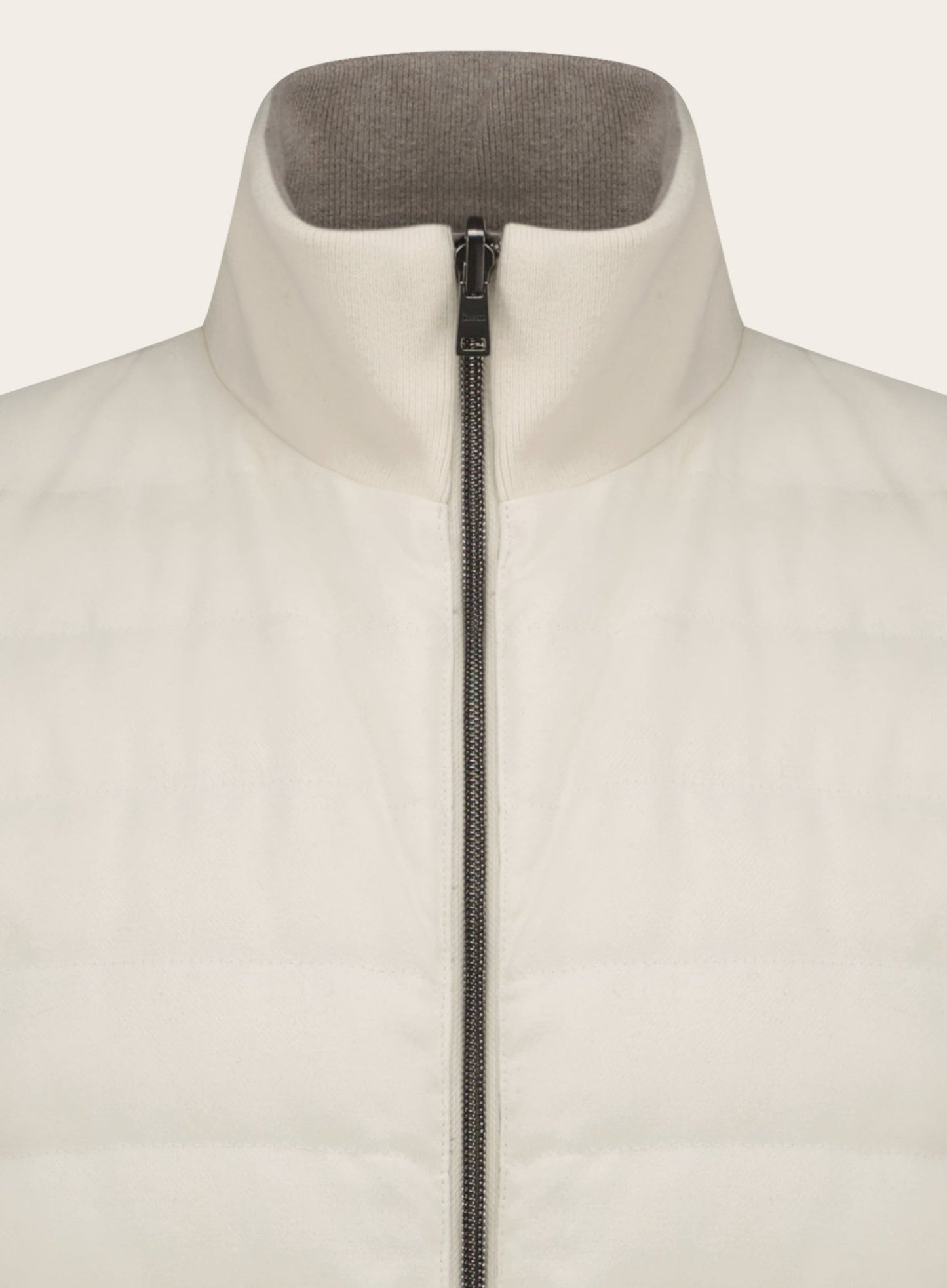 Cashmere-zijden bodywarmer | Wit