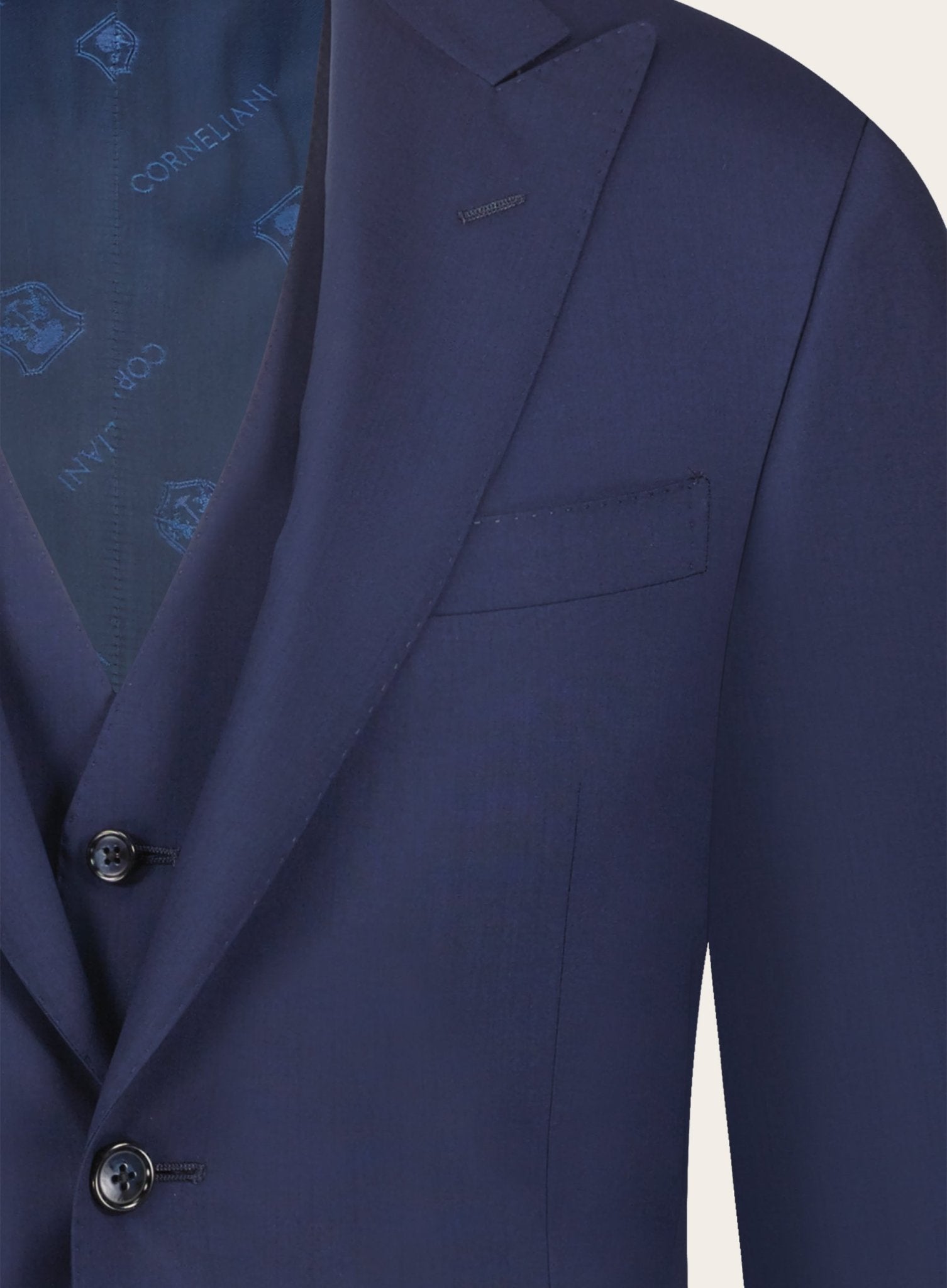 Driedelig wollen pak | BLUE NAVY