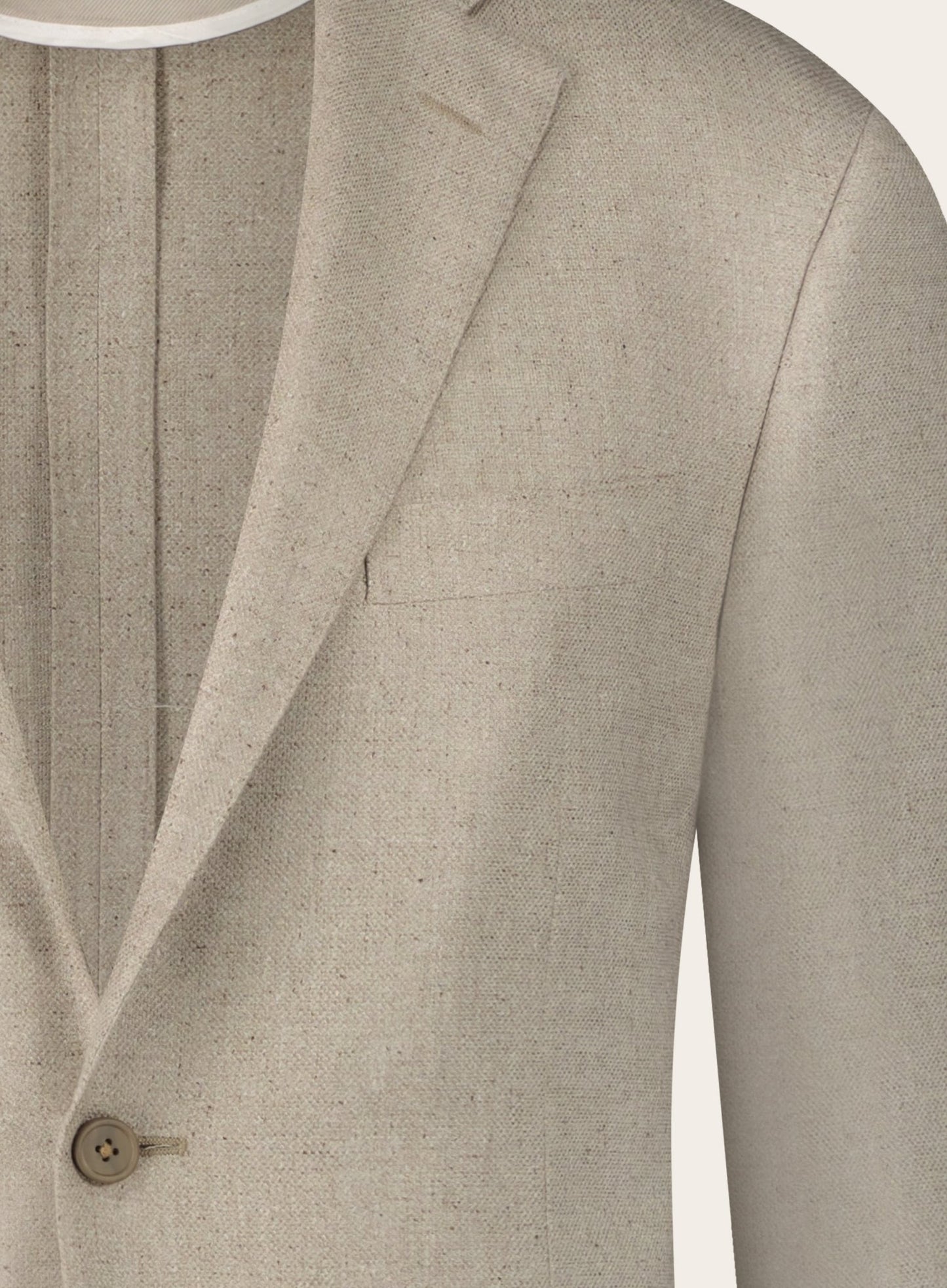 Jasje van wol en zijden | Beige