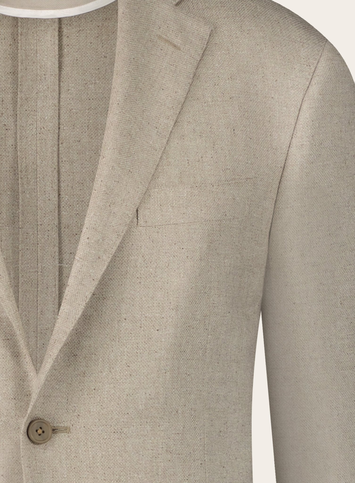 Jasje van wol en zijden | Beige