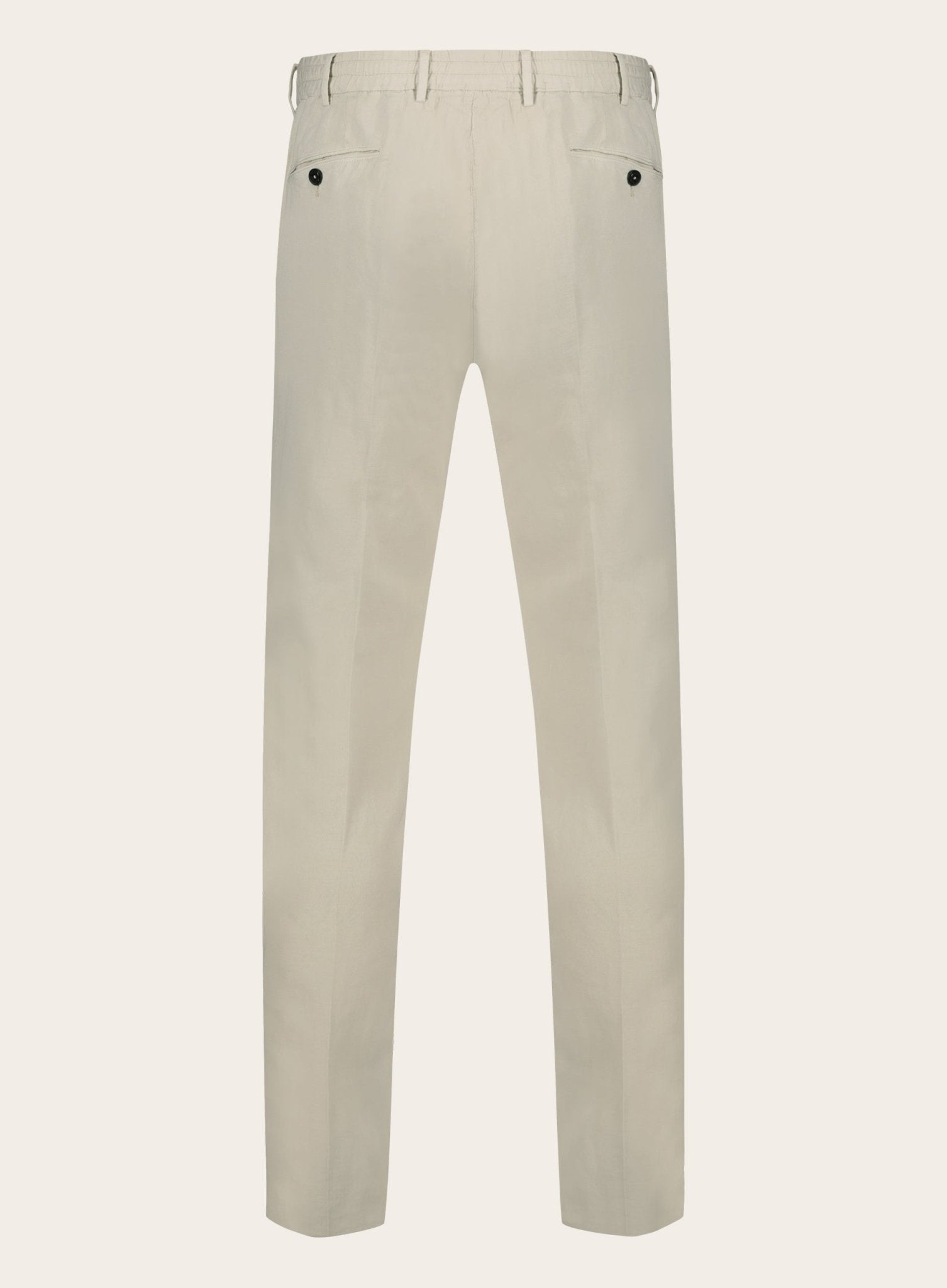 Slim-fit pantalon in linnen-blend | Beige