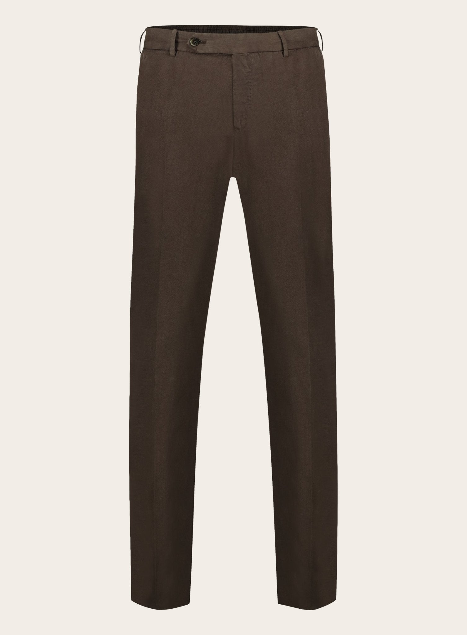 Slim-fit pantalon in linnen-blend | D.Bruin