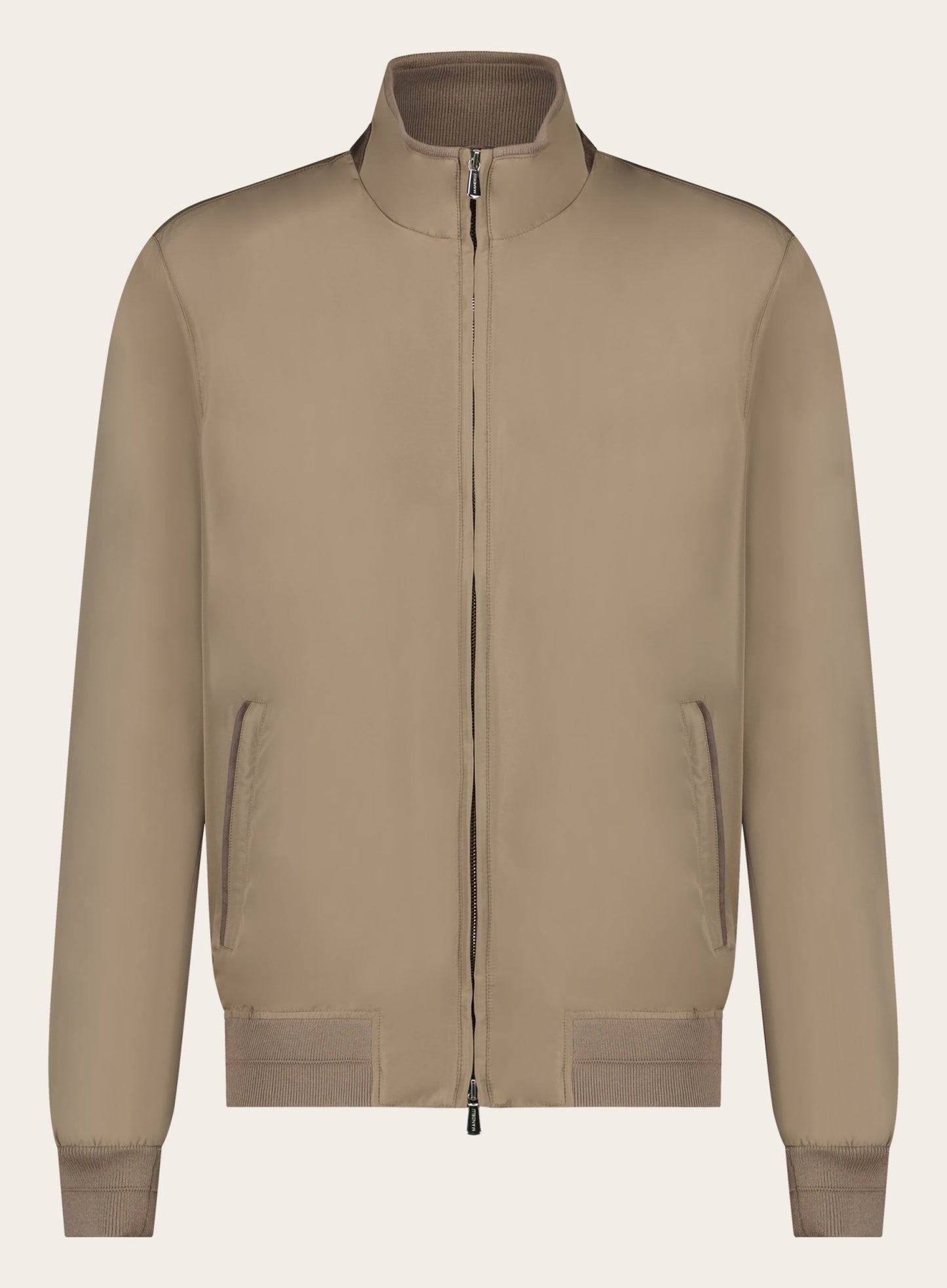 Slim-fit bomberjack | TAUPE