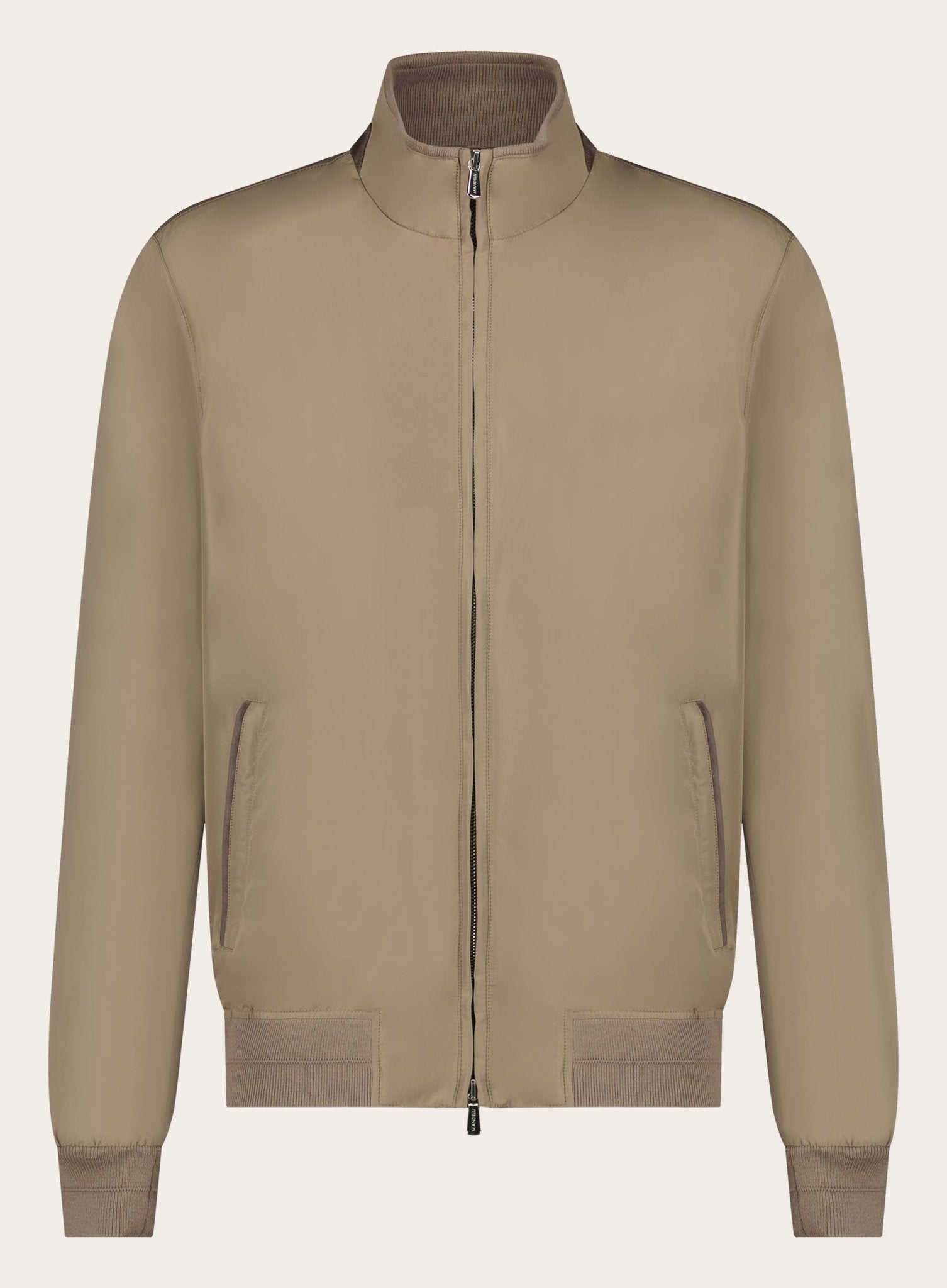 Slim-fit bomberjack | TAUPE