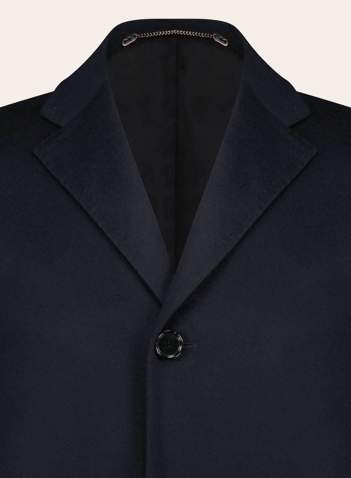 Slim-fit mantel van cashmere | BLUE NAVY