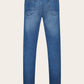 Slim-fit Tokyo jeans van katoen en cashmere | Blauw