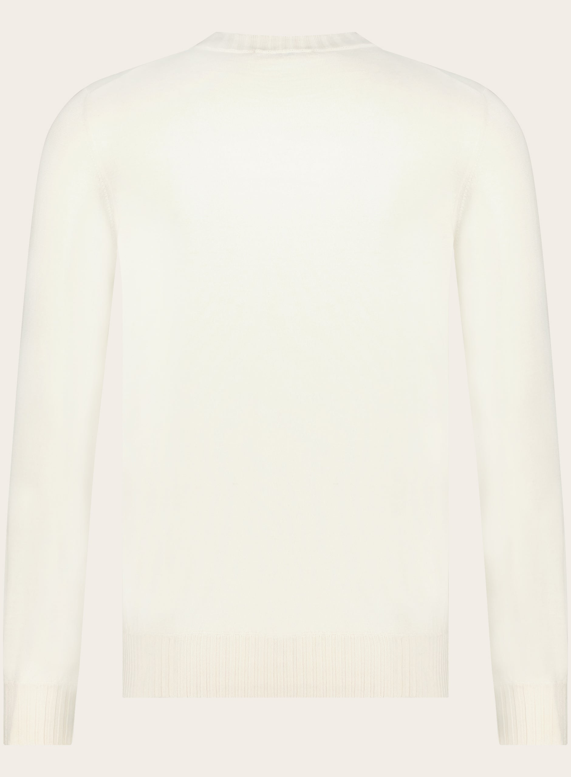 Regular-fit trui van DUVET cashmere | Wit