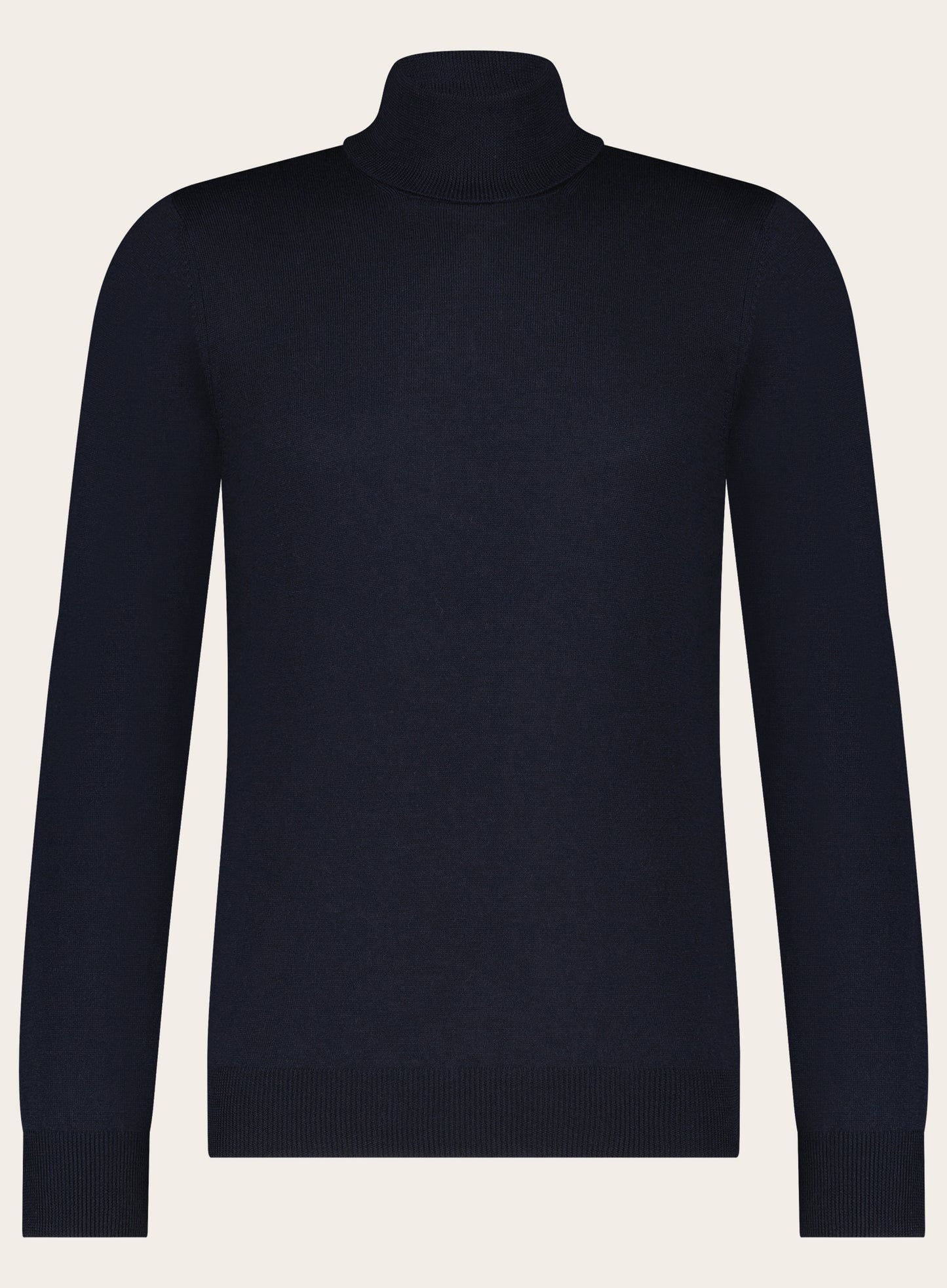 Slim-fit coltrui van wol | BLUE NAVY