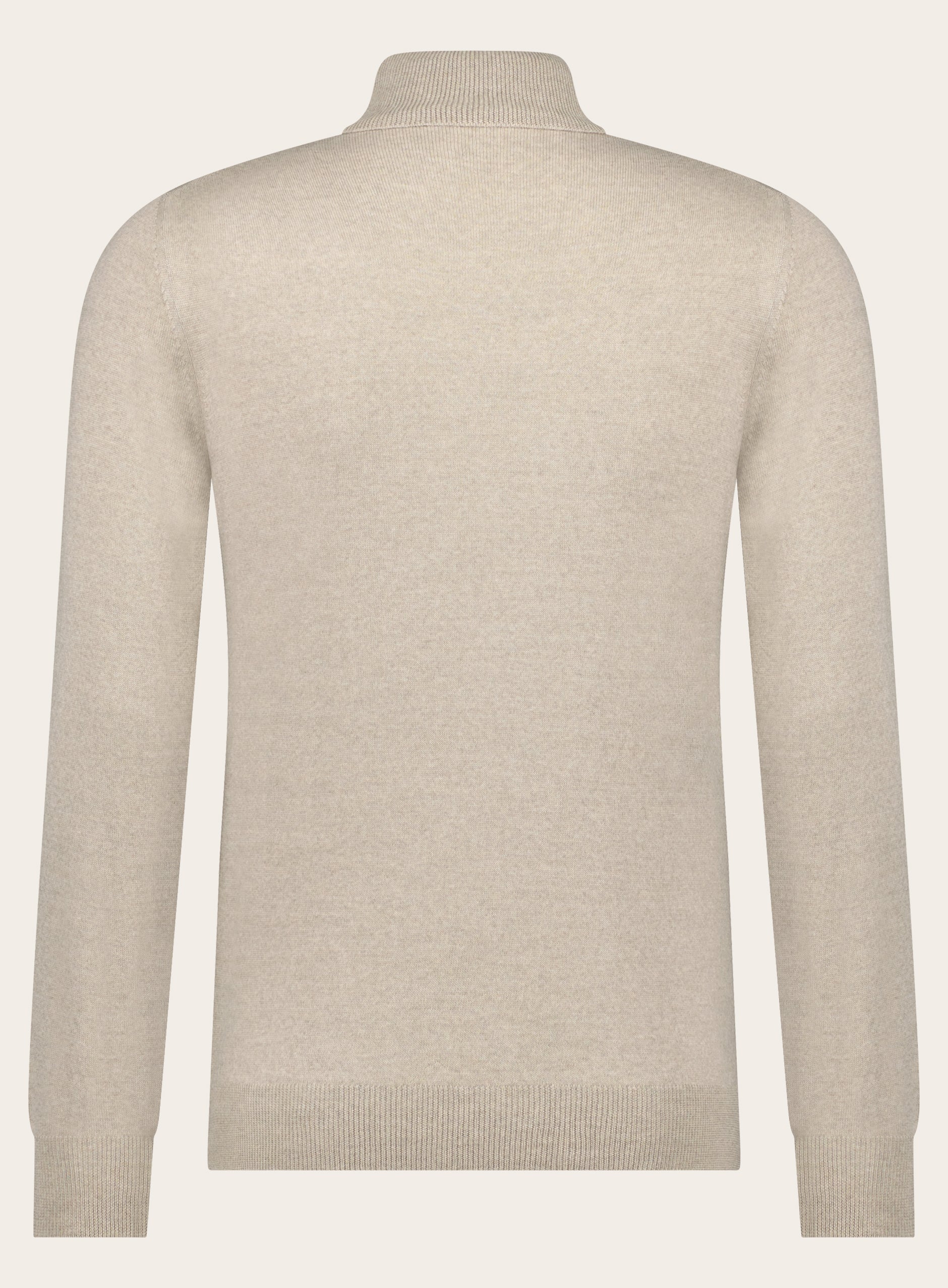 Slim-fit coltrui van wol | L.BEIGE