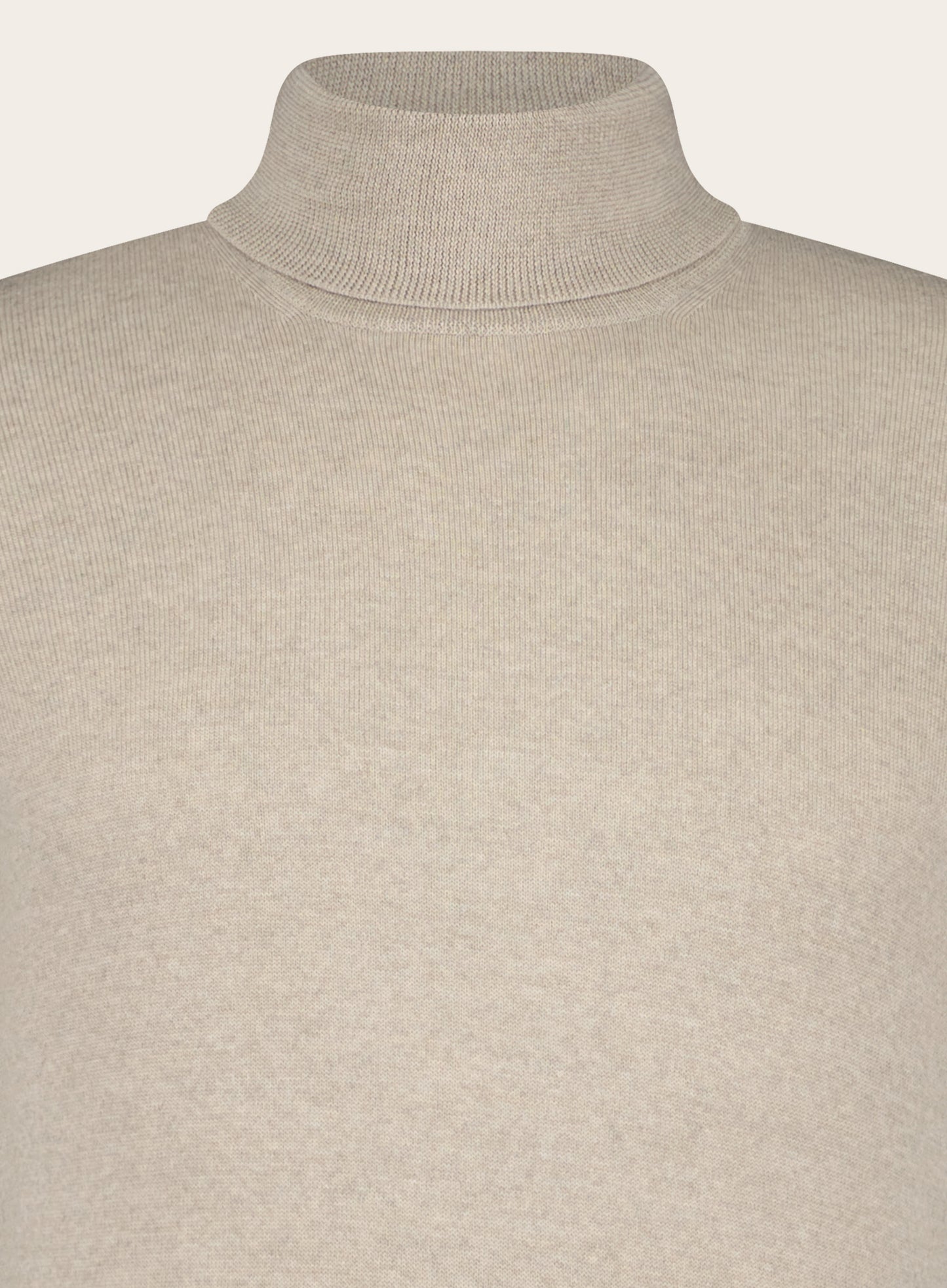 Slim-fit coltrui van wol | L.BEIGE