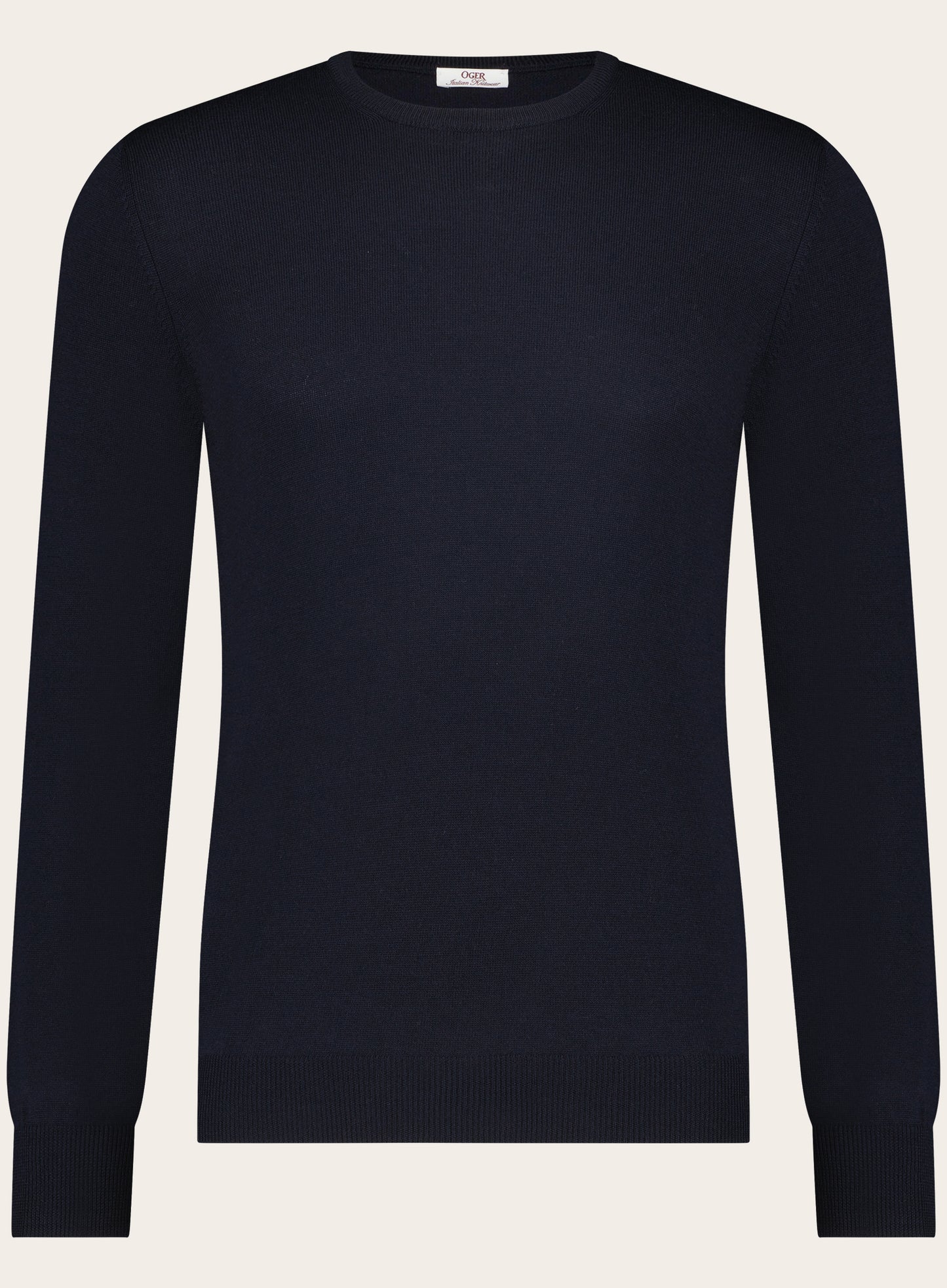 Slim-fit trui van wol | BLUE NAVY