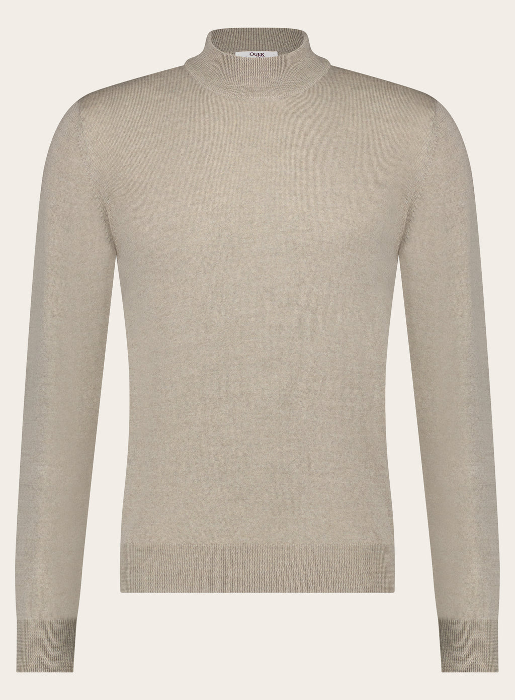 Slim-fit mockneck van wol | FULL_WIDTH | L.BEIGE