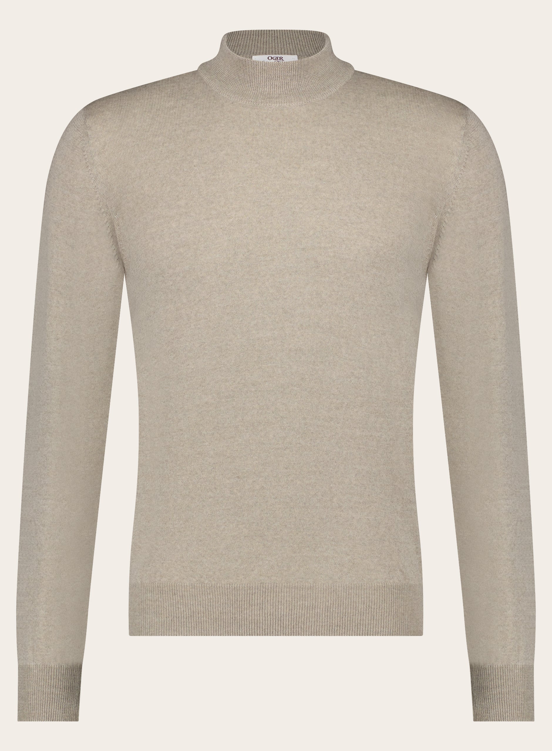 Slim-fit mockneck van wol | FULL_WIDTH | L.BEIGE