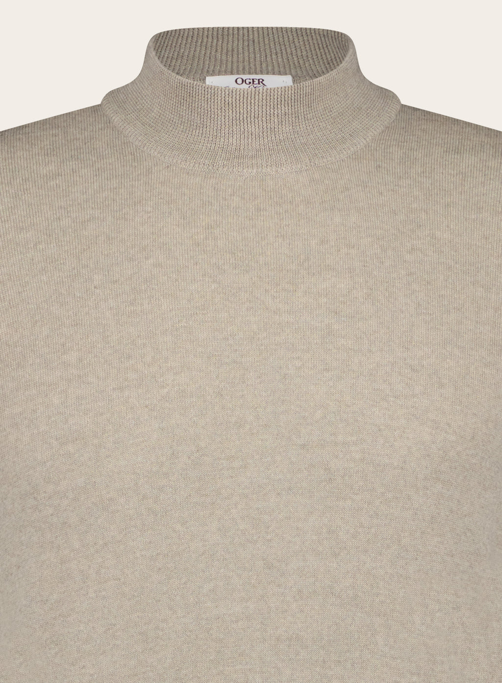 Slim-fit mockneck van wol | FULL_WIDTH | L.BEIGE