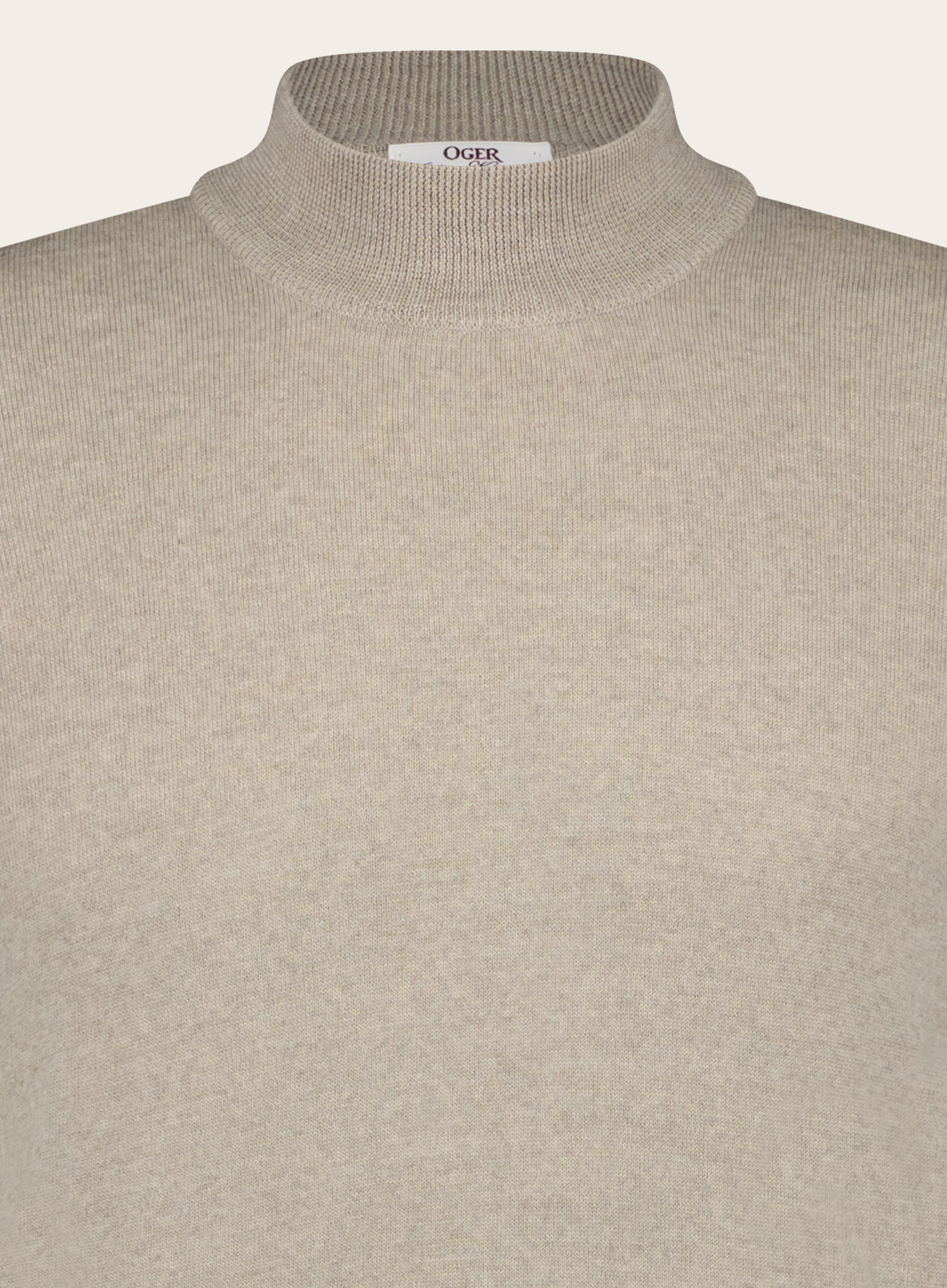 Slim-fit mockneck van wol | FULL_WIDTH | L.BEIGE