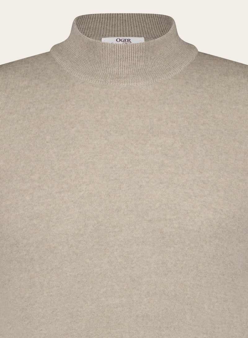 Slim-fit mockneck van wol | FULL_WIDTH | L.BEIGE