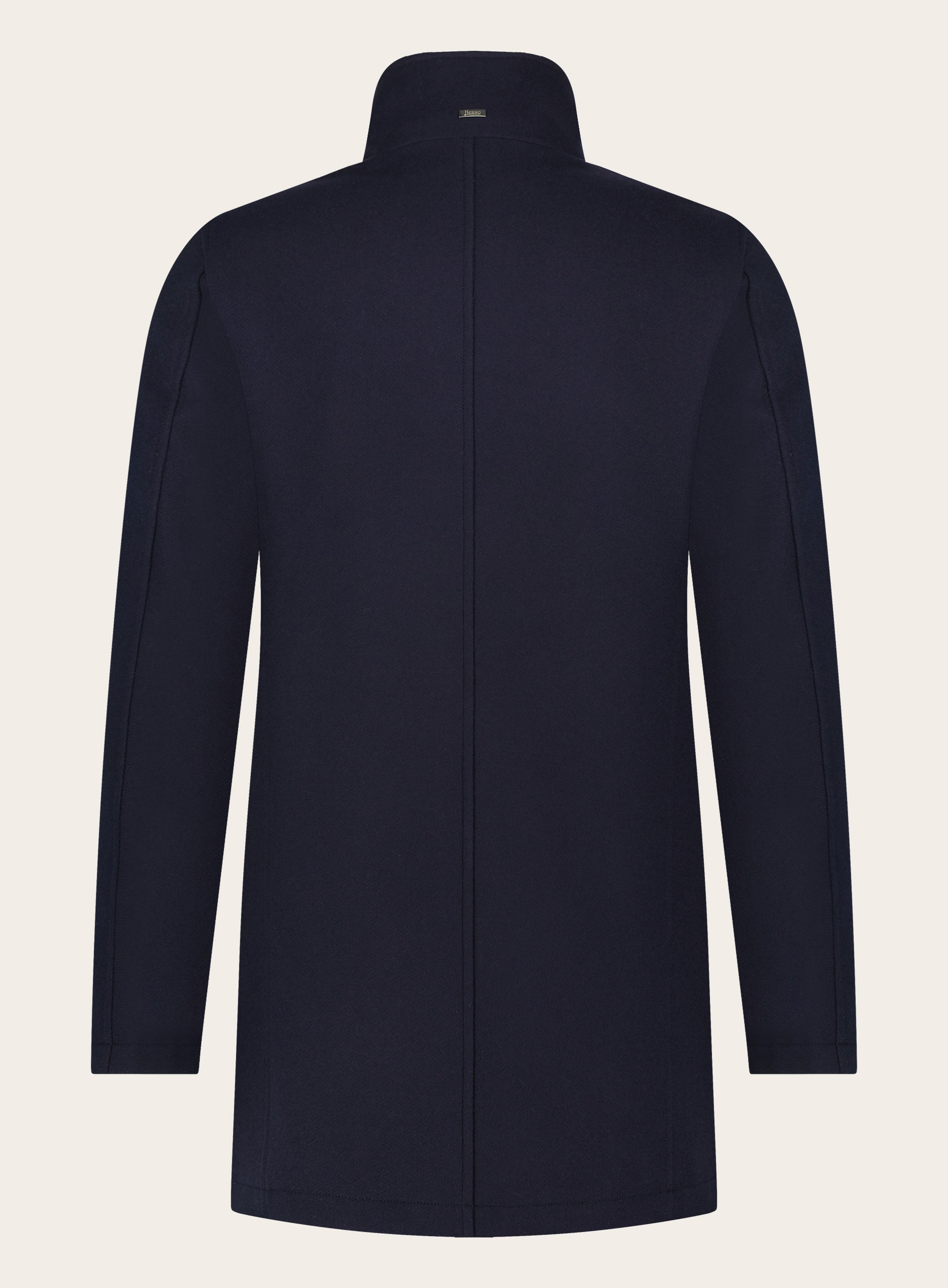 Regular-fit mantel van wol | BLUE NAVY