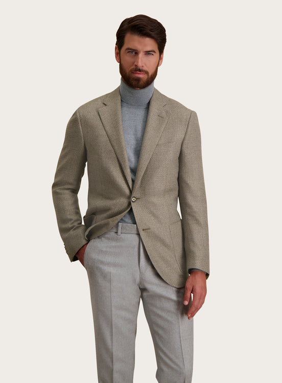 Slim-fit pantalon van wol | L.Grijs