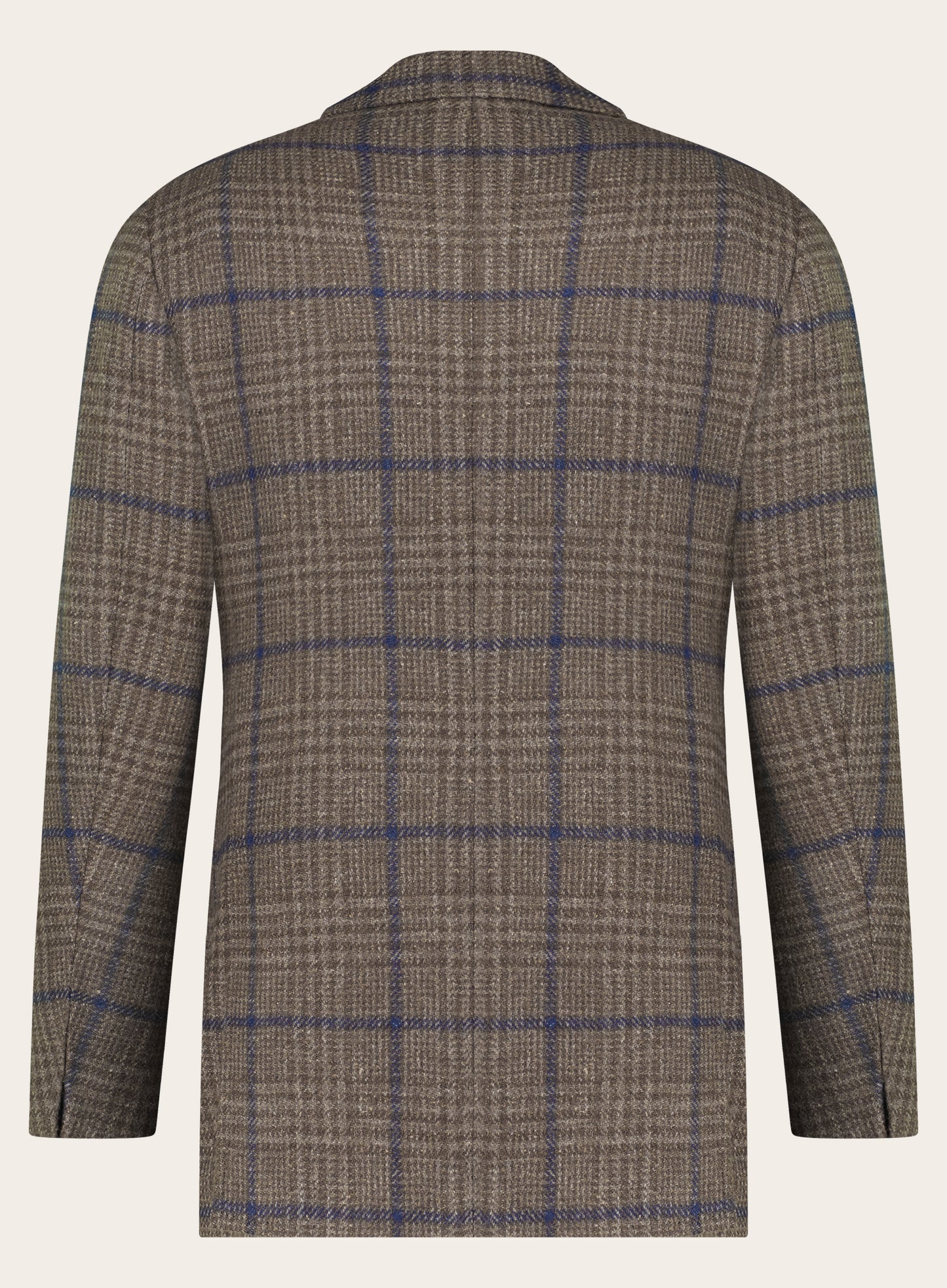 Slim-fit jasje van wol en zijde | Licht Bruin