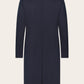 Slim-fit mantel van wol | BLUE NAVY
