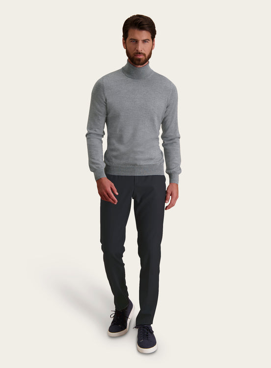 Slim-fit coltrui van wol | L.Grijs