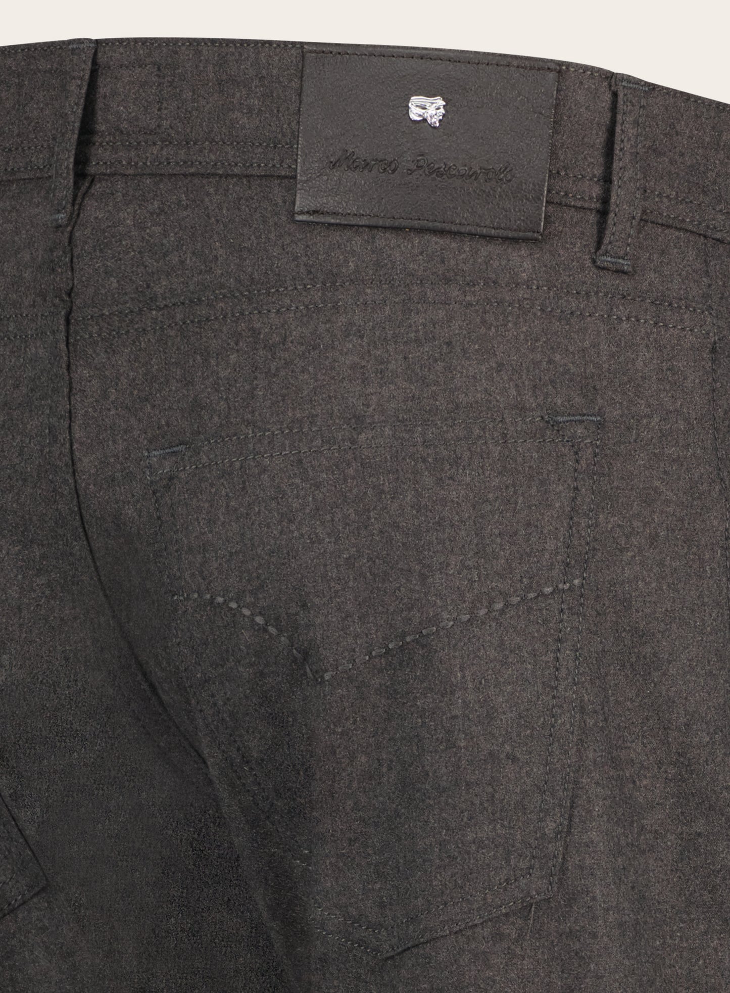 Slim-fit 5-pocket broek van wol | D.Bruin