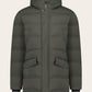 OGÉR - Kired Regular-fit REUSS gewatteerde parka jas | WARM GREY