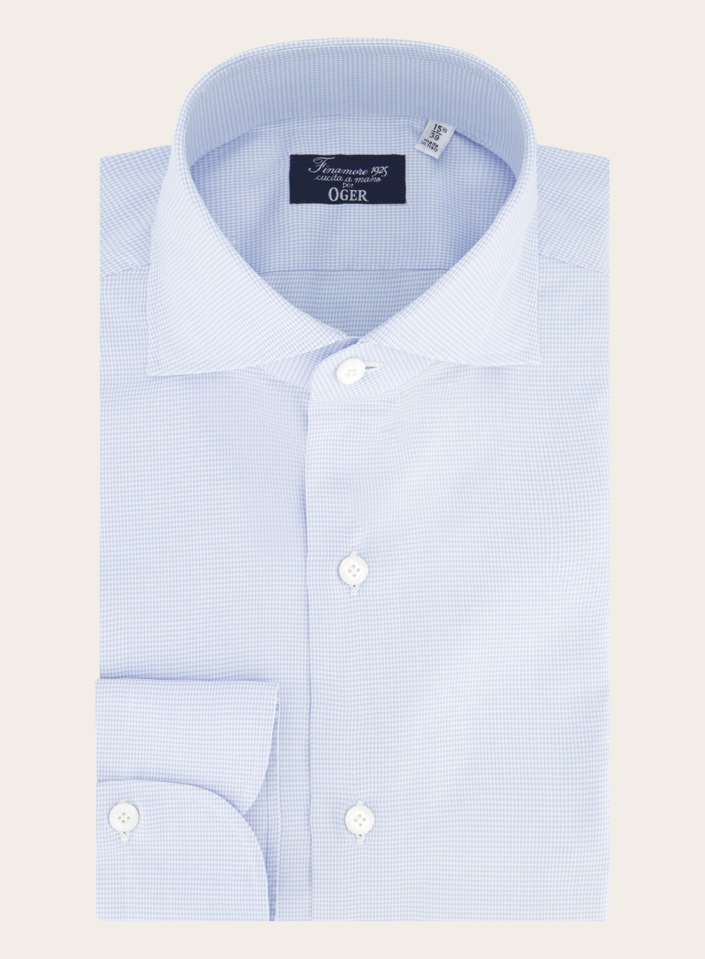Regular-fit shirt van katoen | L.Blauw