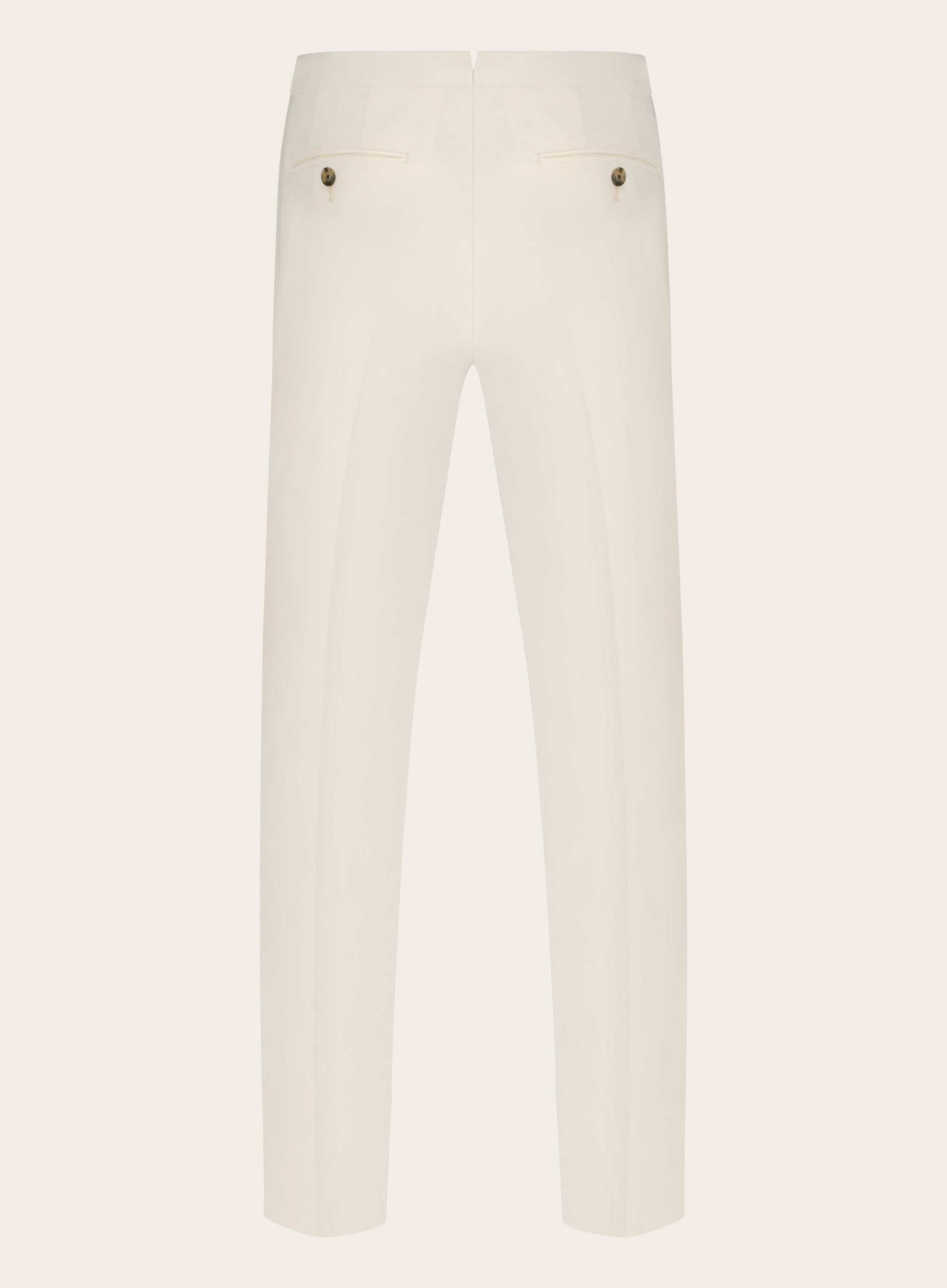 Slim-fit pantalon van katoen | Wit