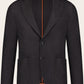 Slim-fit sweater jasje van cashmere en zijde | NEARLY BLACK
