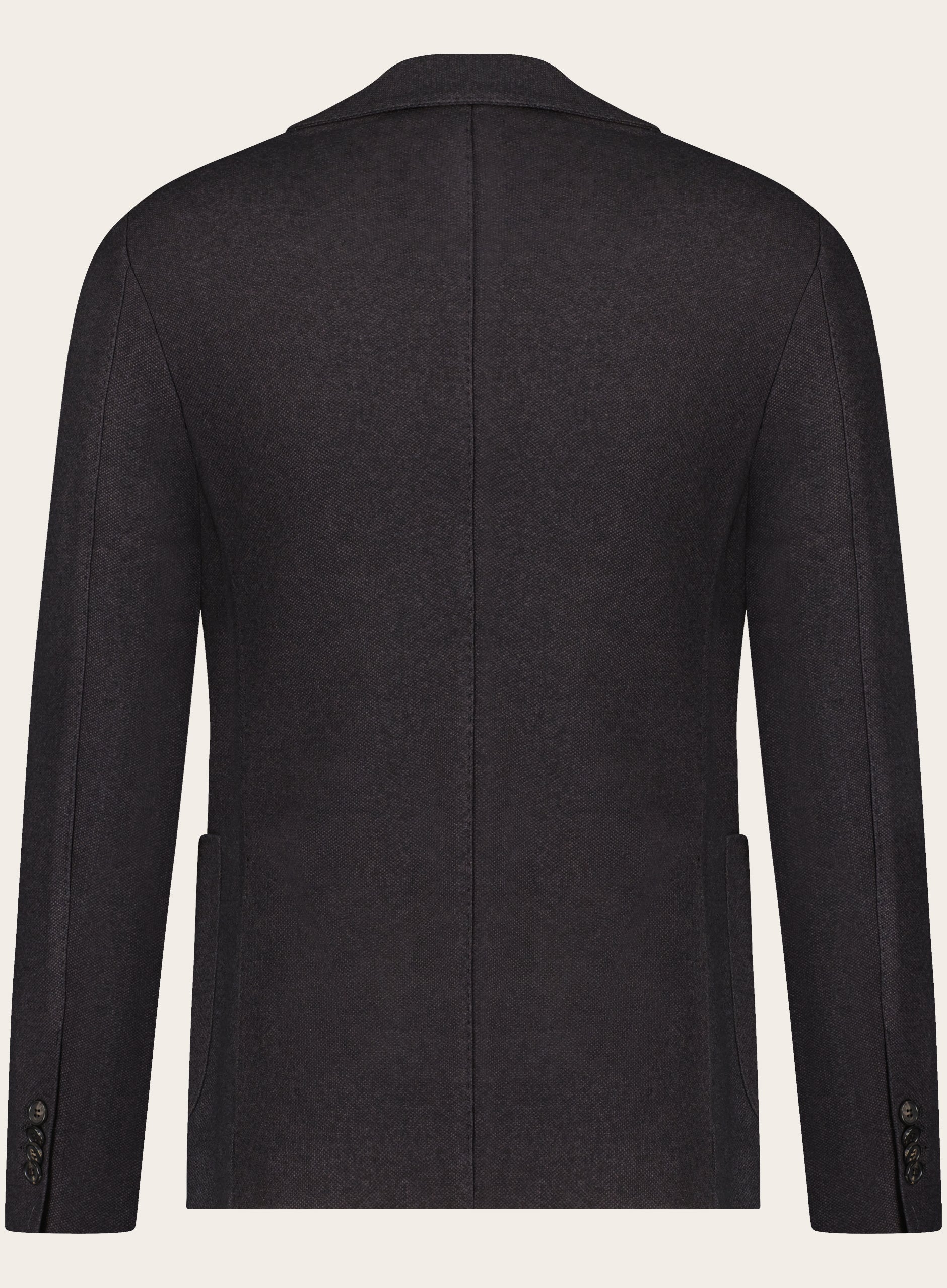 Slim-fit sweater jasje van cashmere en zijde | NEARLY BLACK