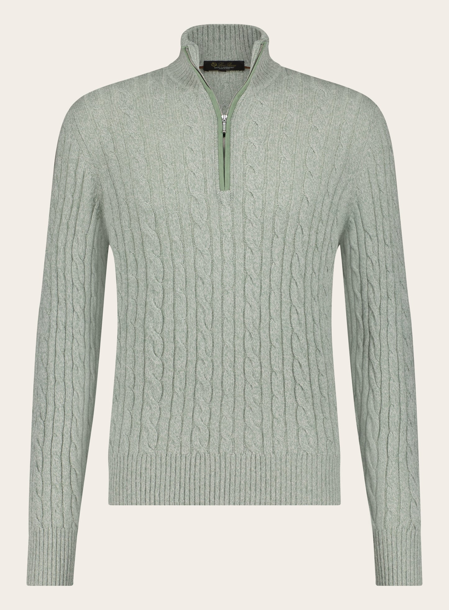 Regular-fit Treccia Mezzocollo trui van cashmere | MINT
