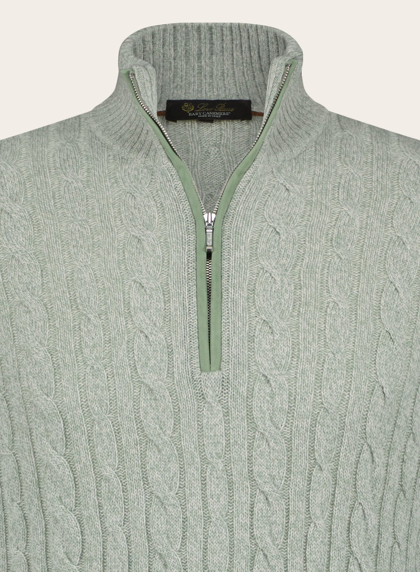Regular-fit Treccia Mezzocollo trui van cashmere | MINT
