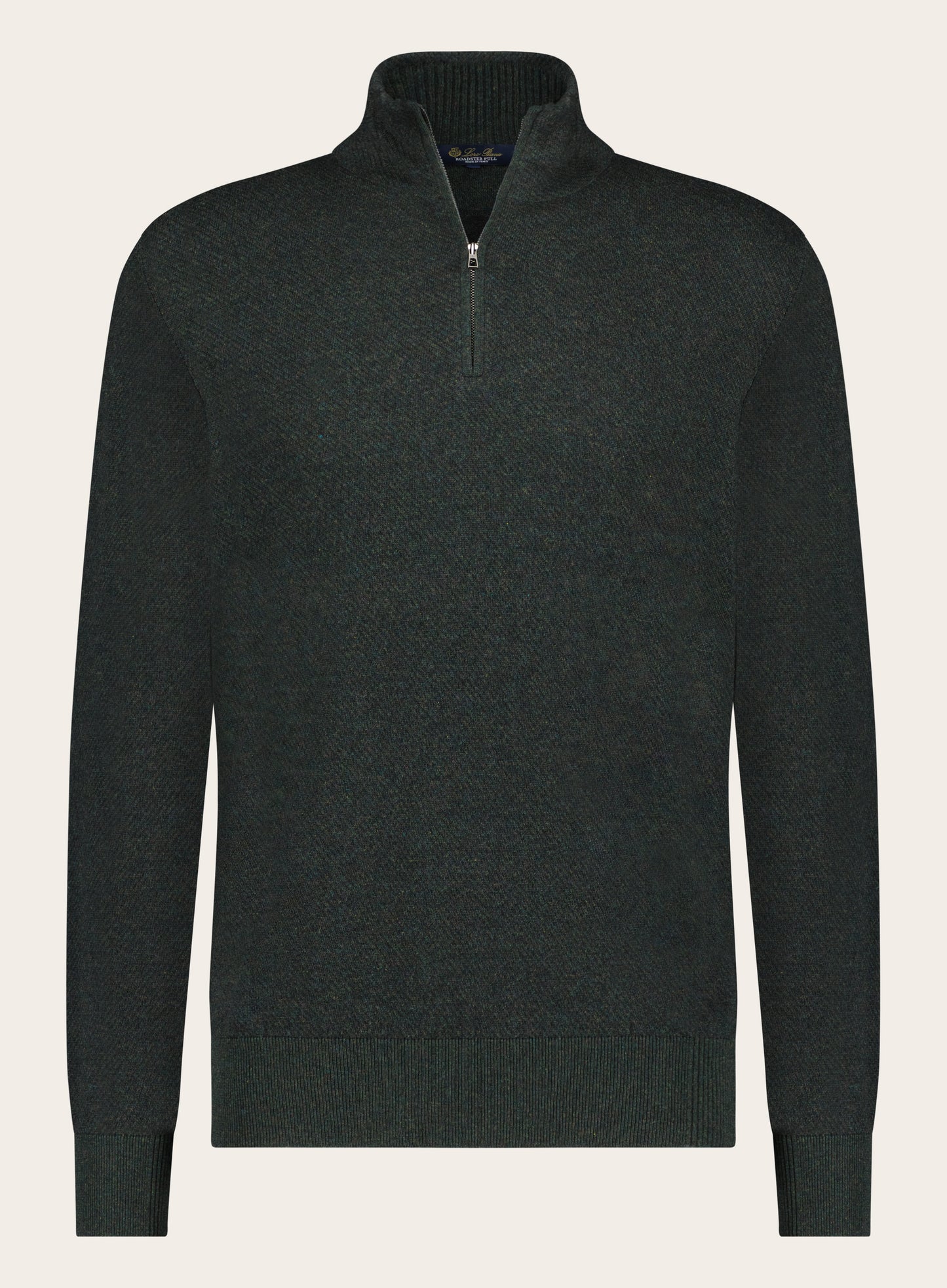 Regular-fit Roadster Mezzocollo trui van cashmere | Groen