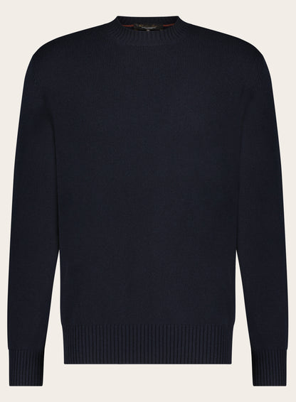Regular-fit Girocollo Parksville trui van cashmere | BLUE NAVY