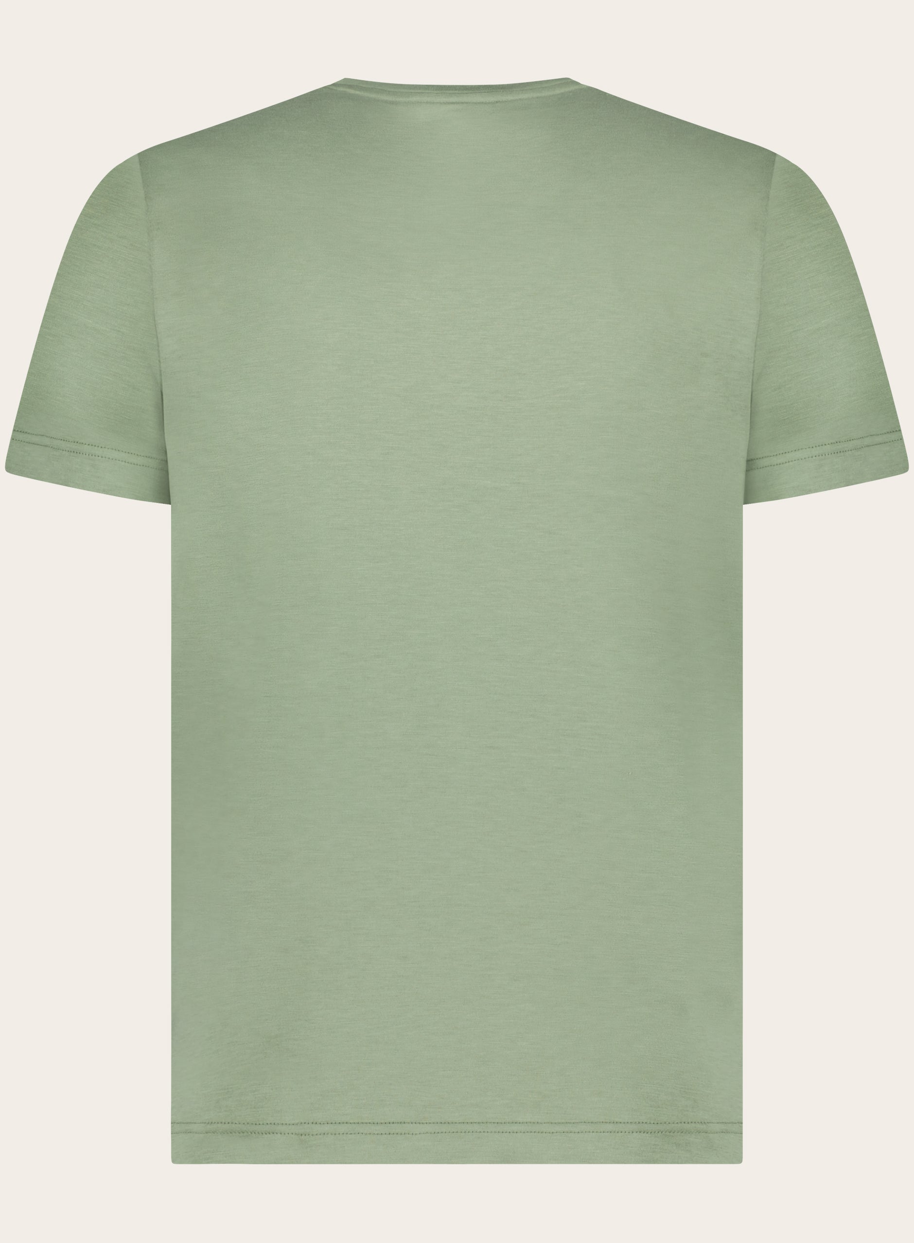 Regular-fit t-shirt van zijde en katoen | Groen