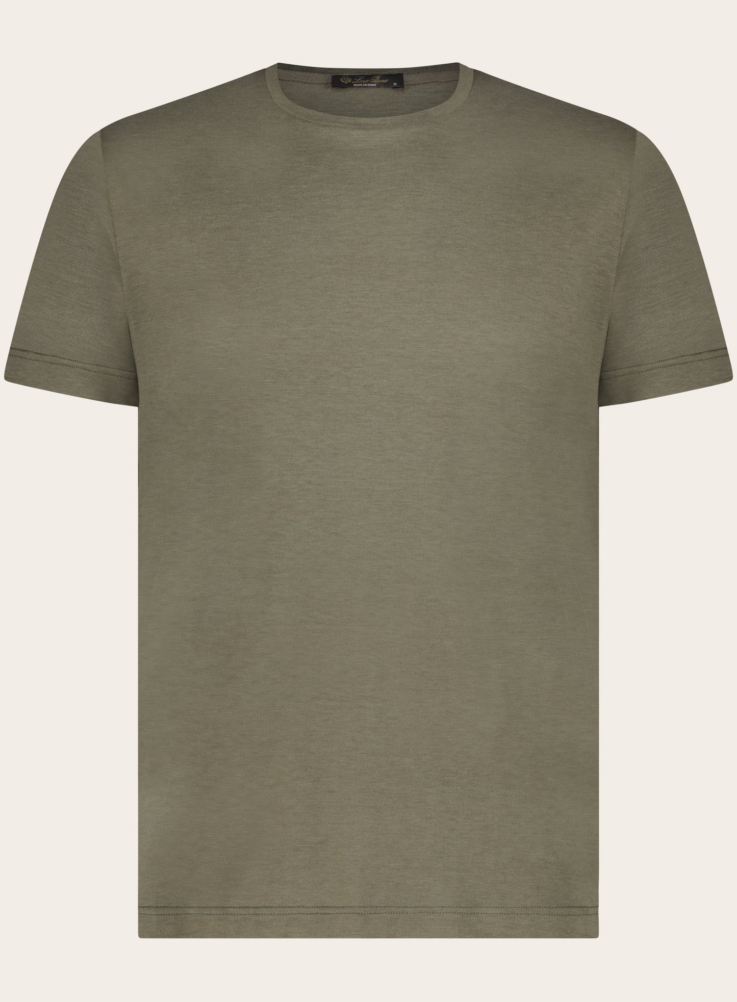 Regular-fit t-shirt van zijde en katoen | D.Groen