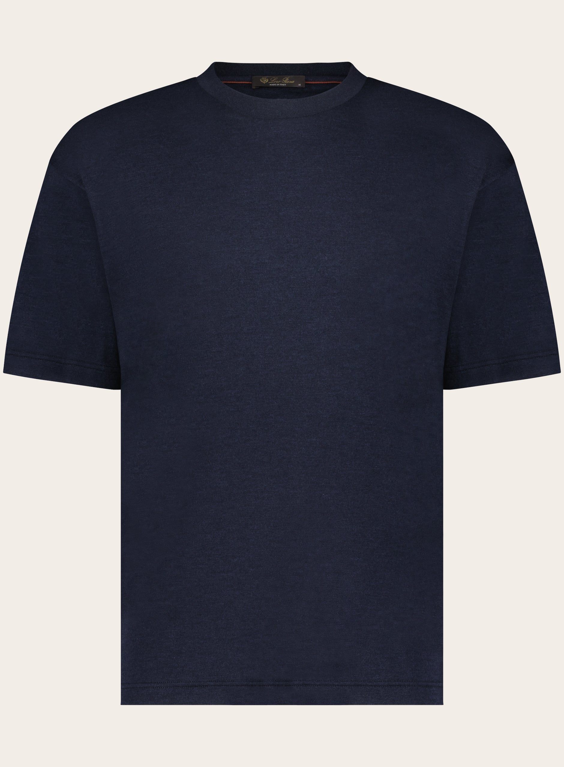 Regular-fit Philion t-shirt van cashmere en zijde | Blauw