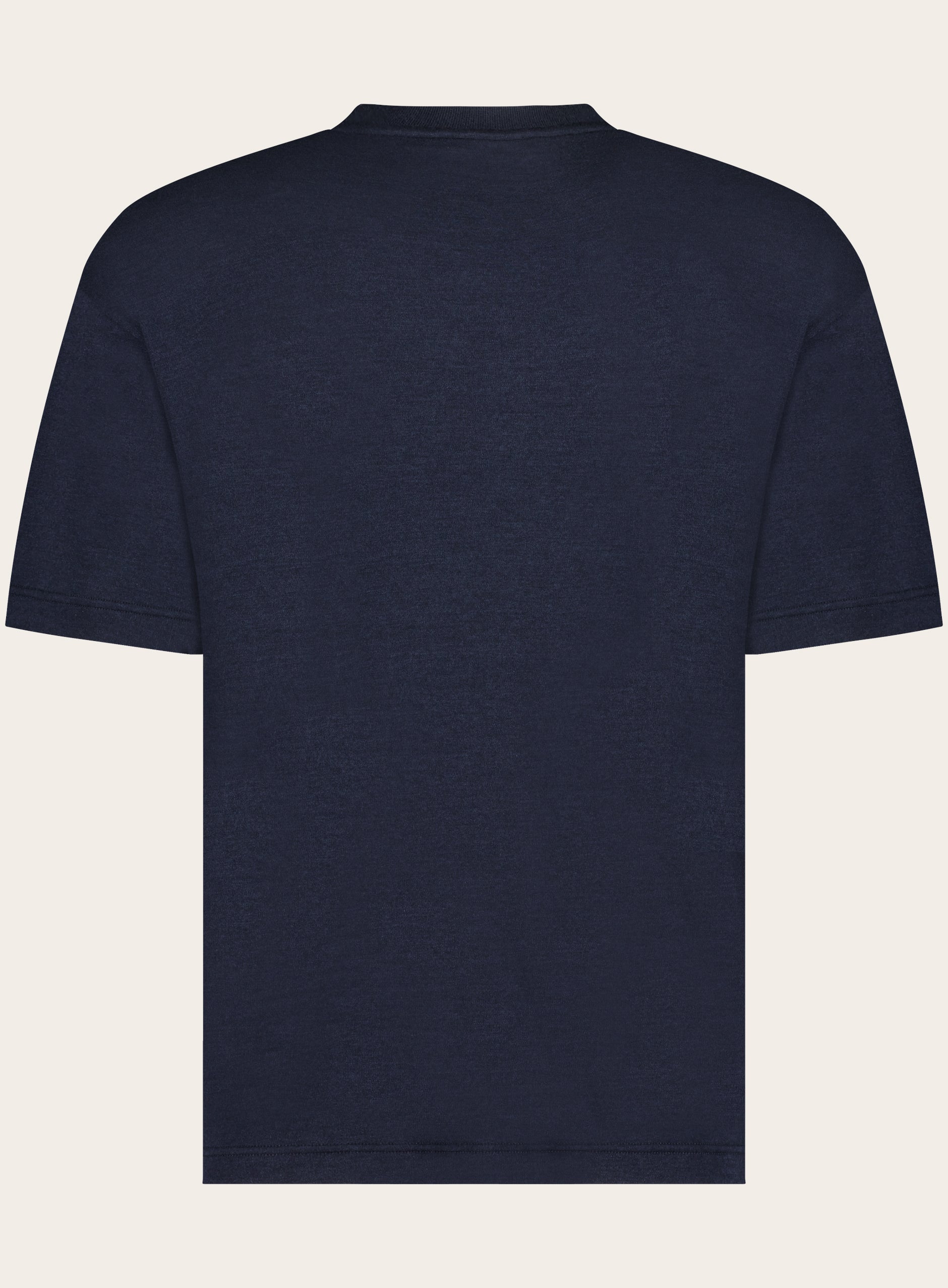 Regular-fit Philion t-shirt van cashmere en zijde | Blauw