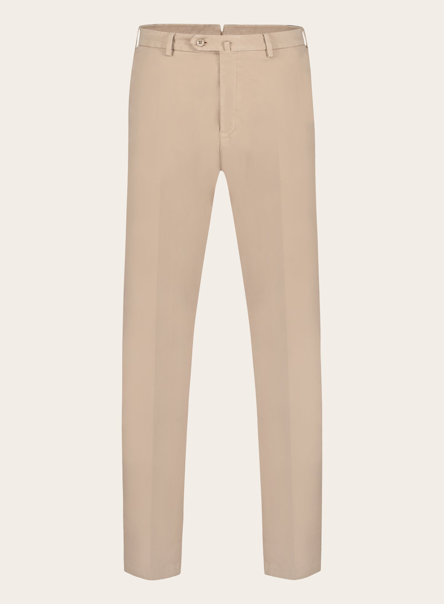 Slim-fit Pantaflat broek van katoen | Beige